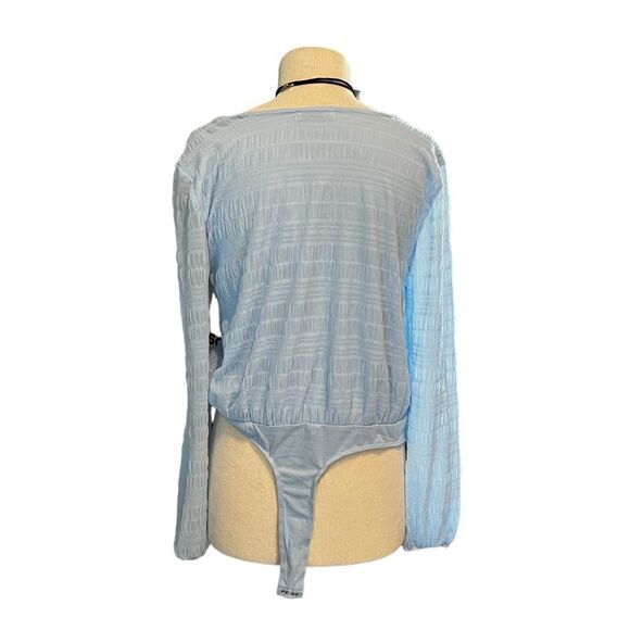 SO ||   Sky Blue body suit. Shear with longing NWT - Picture 6 of 12